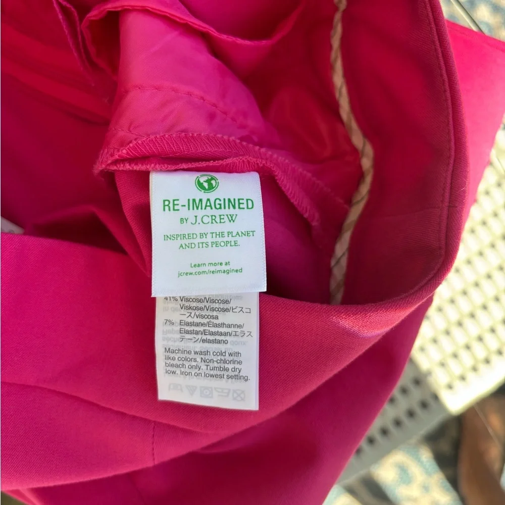 BNWT JCrew hot pink pants size 2